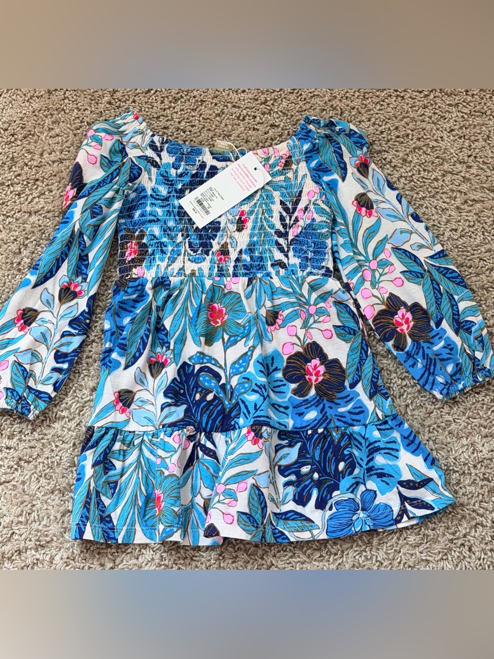 Lilly Pulitzer Mini Jilly Long Sleeved Dress Sz XS